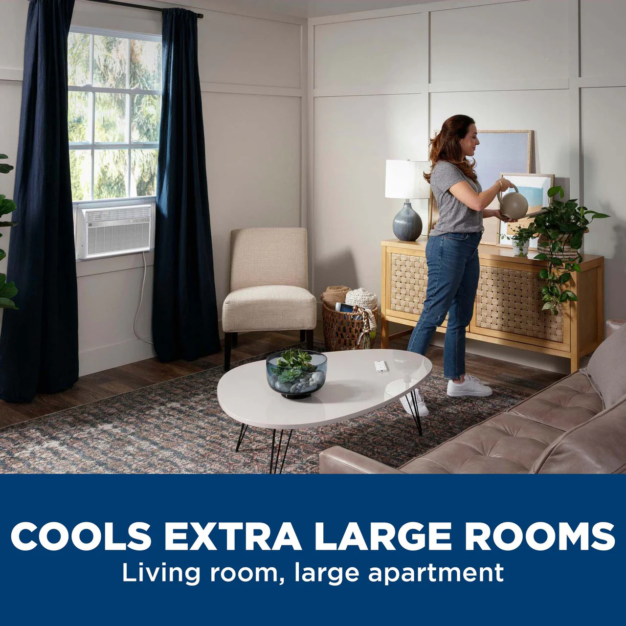GE® 18,600 BTU Smart Electronic Window Air Conditioner for Extra-Large Rooms up to 1000 sq. ft. - Image 2