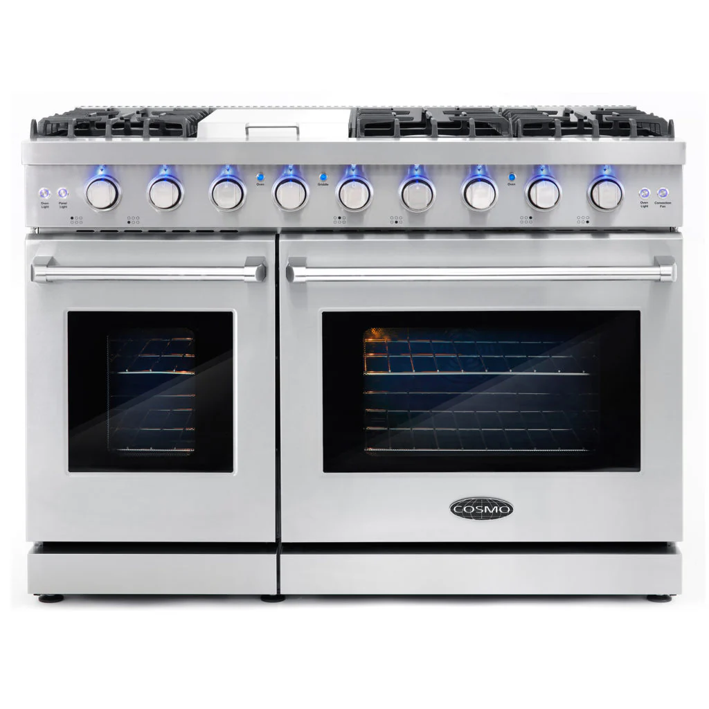 48" Professional Style Double Oven Gas Range - Image 2