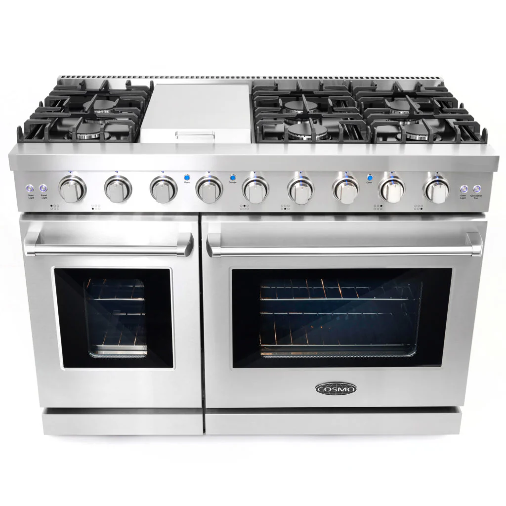 48" Professional Style Double Oven Gas Range - Image 5