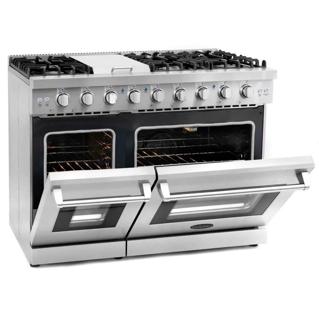 48" Professional Style Double Oven Gas Range - Image 7