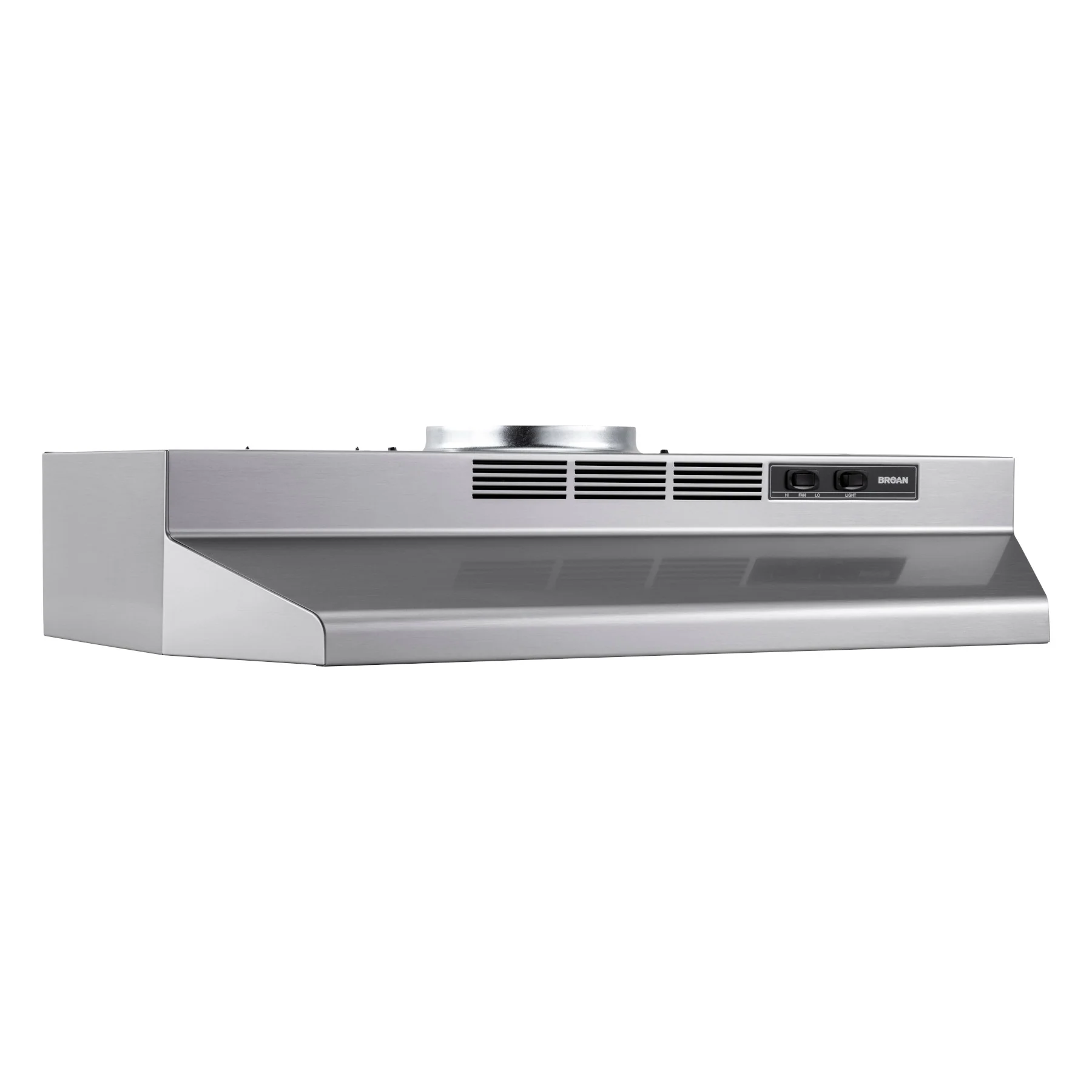 Broan® 30-Inch Convertible Under-Cabinet Range Hood, Stainless Finish with PrintGuard, 230 MAX Blower CFM