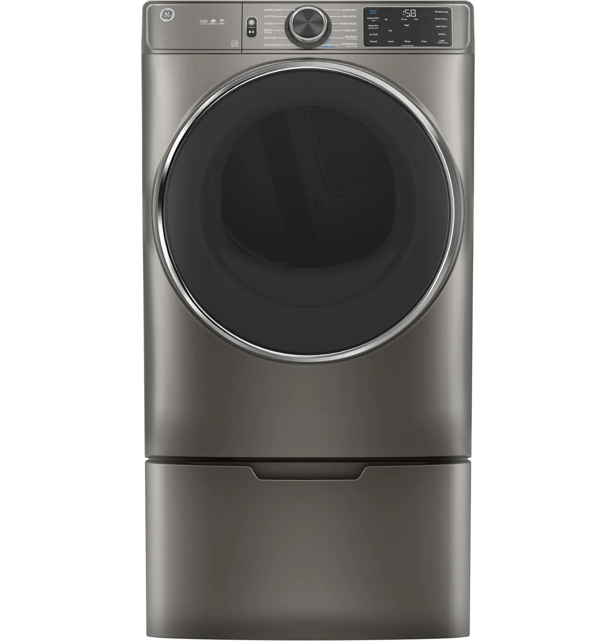 GE® ENERGY STAR® 7.8 cu. ft. Capacity Smart Front Load Electric Dryer with Steam and Sanitize Cycle - Image 2