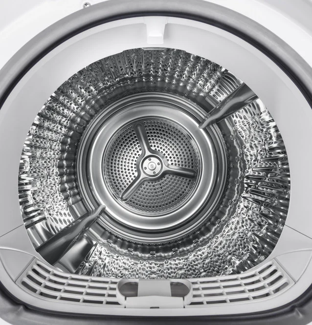 GE® 24" 4.1 Cu.Ft. Front Load Ventless Condenser Electric Dryer with Stainless Steel Basket - Image 2