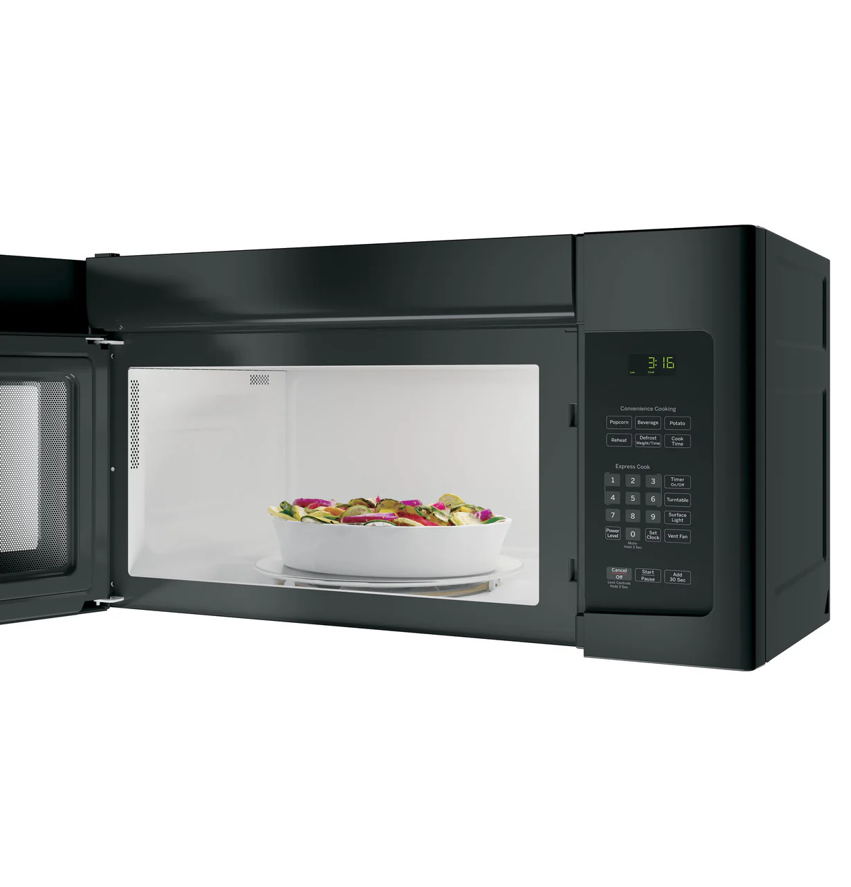 GE® 1.6 Cu. Ft. Over-the-Range Microwave Oven with Recirculating Venting - Image 4