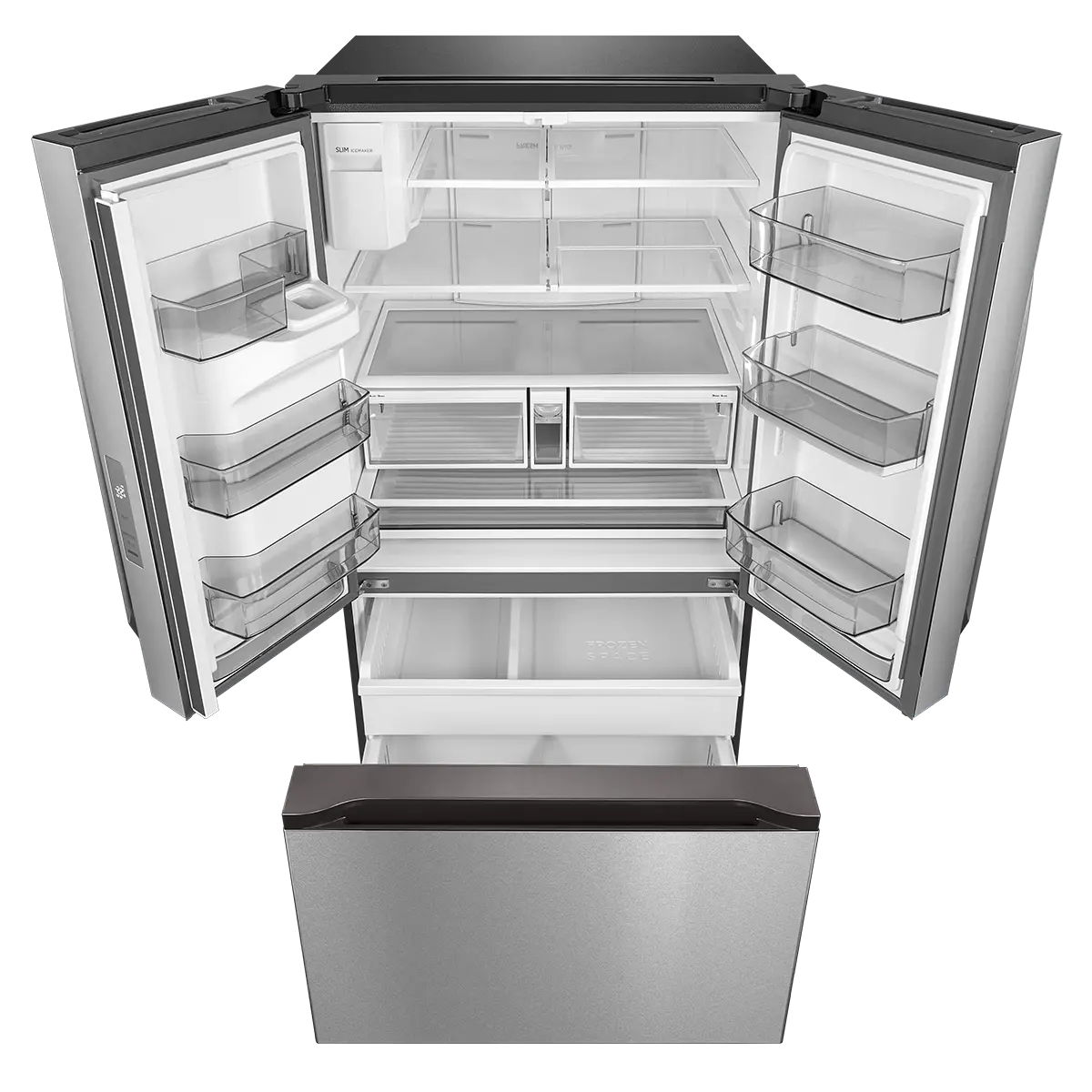 Midea 29.3 cu. ft. Jumbo Capacity French Door Refrigerator with Ice & Water Dispenser - Image 4