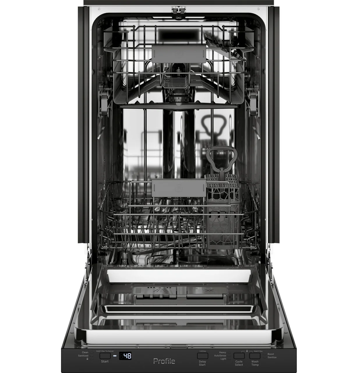 GE Profile™ ENERGY STAR® 18" ADA Compliant Stainless Steel Interior Dishwasher with Sanitize Cycle - Image 4
