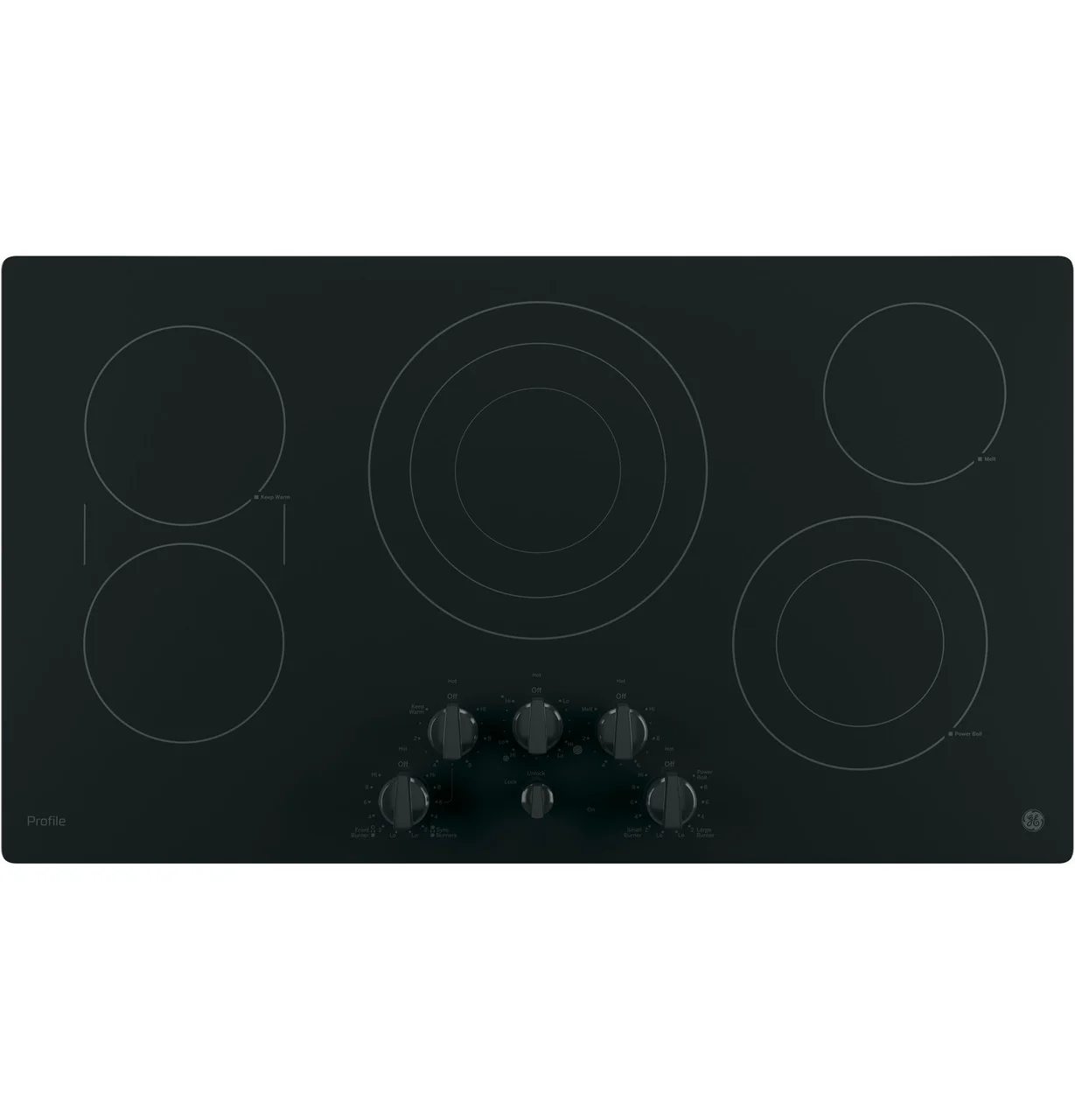 GE Profile™ 36" Built-In Knob Control Cooktop