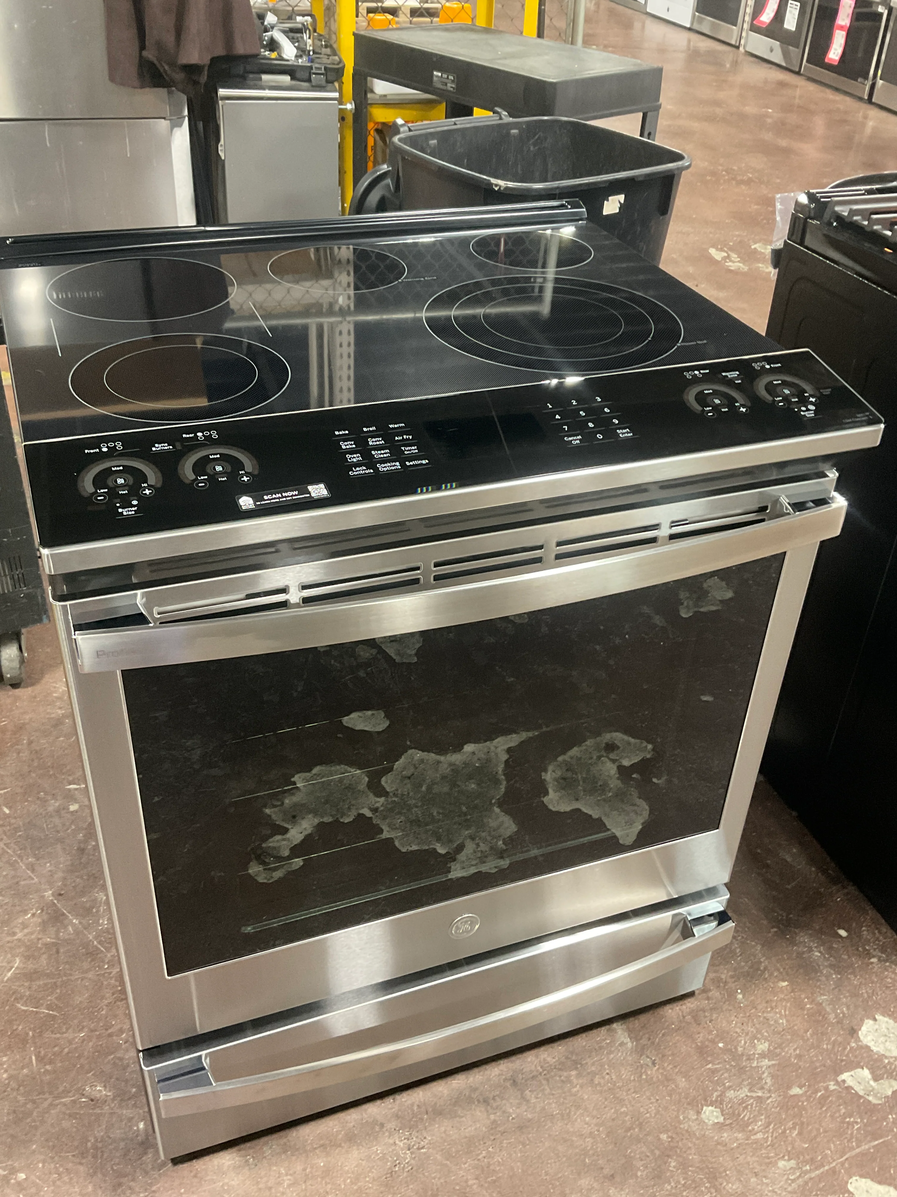 GE Profile™ 30" Smart Slide-In Electric Convection Fingerprint Resistant Range with No Preheat Air Fry - Image 12