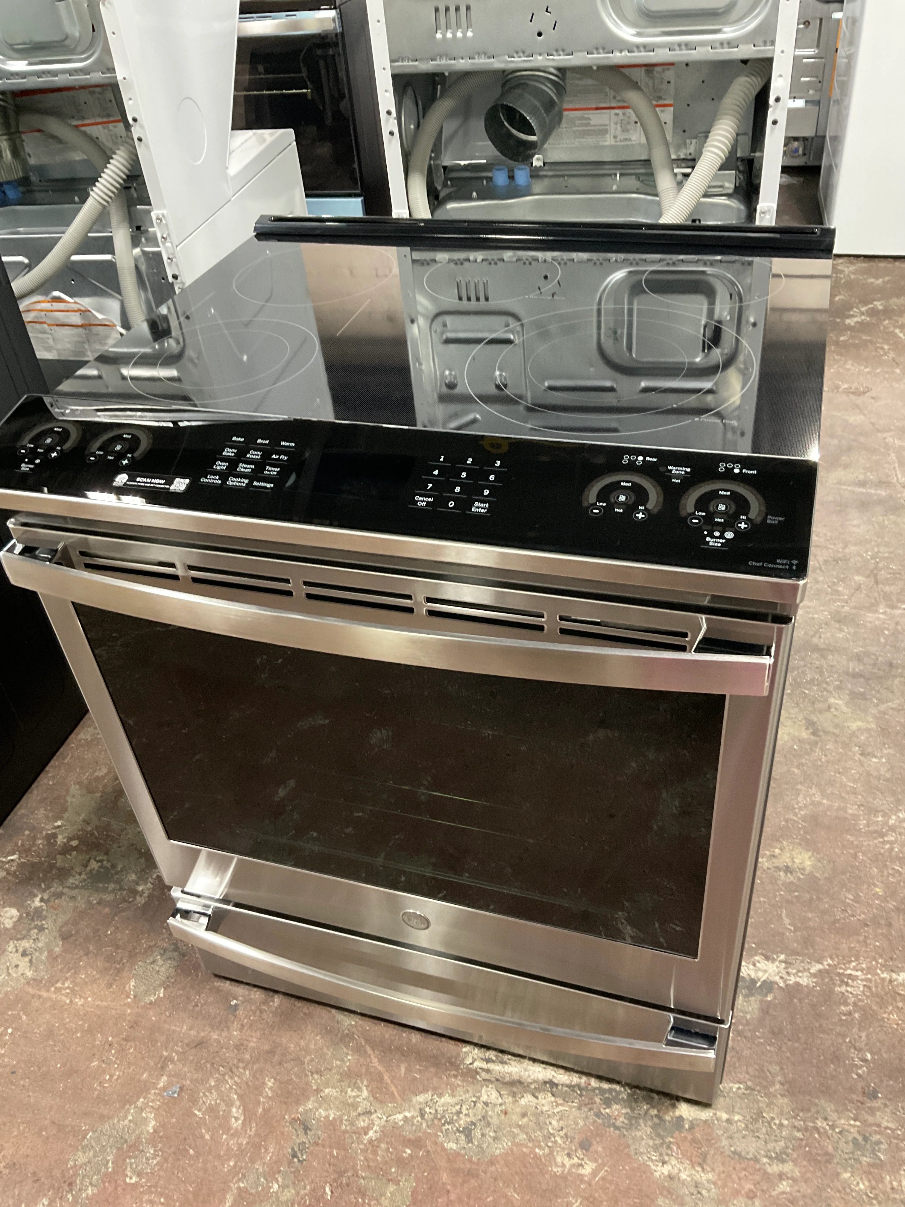GE Profile™ 30" Smart Slide-In Electric Convection Fingerprint Resistant Range with No Preheat Air Fry - Image 13