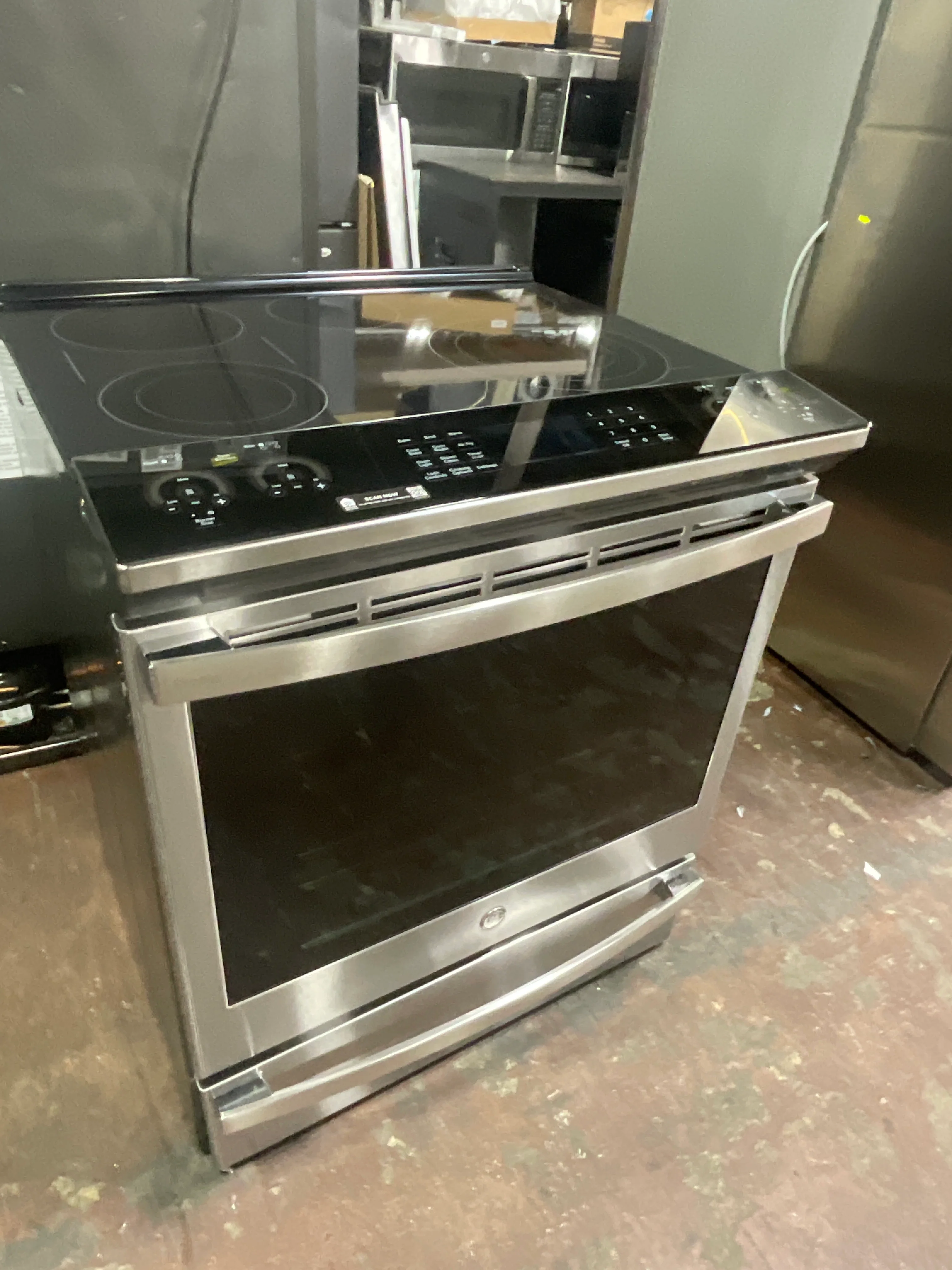 GE Profile™ 30" Smart Slide-In Electric Convection Fingerprint Resistant Range with No Preheat Air Fry - Image 14