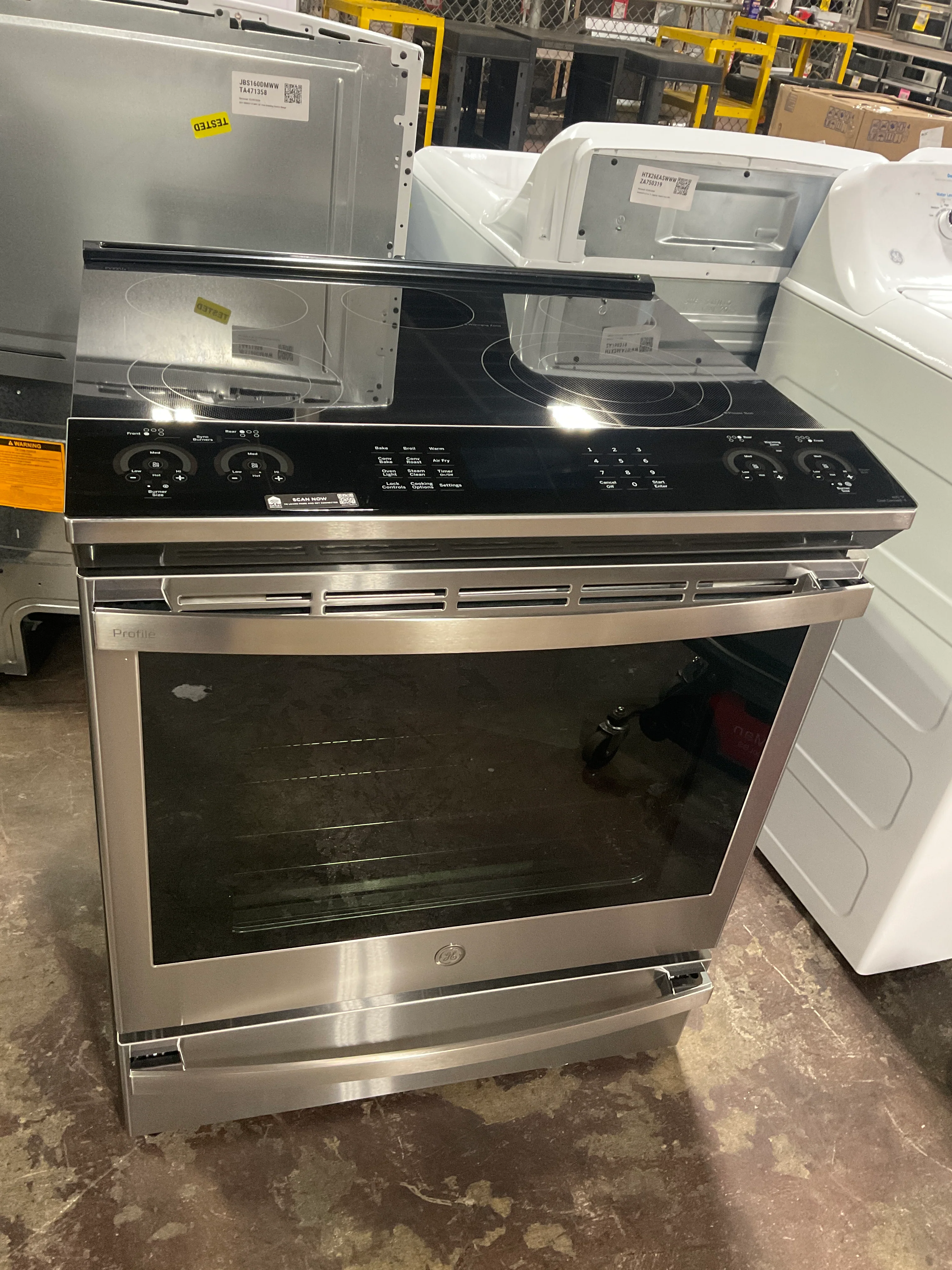 GE Profile™ 30" Smart Slide-In Electric Convection Fingerprint Resistant Range with No Preheat Air Fry - Image 15