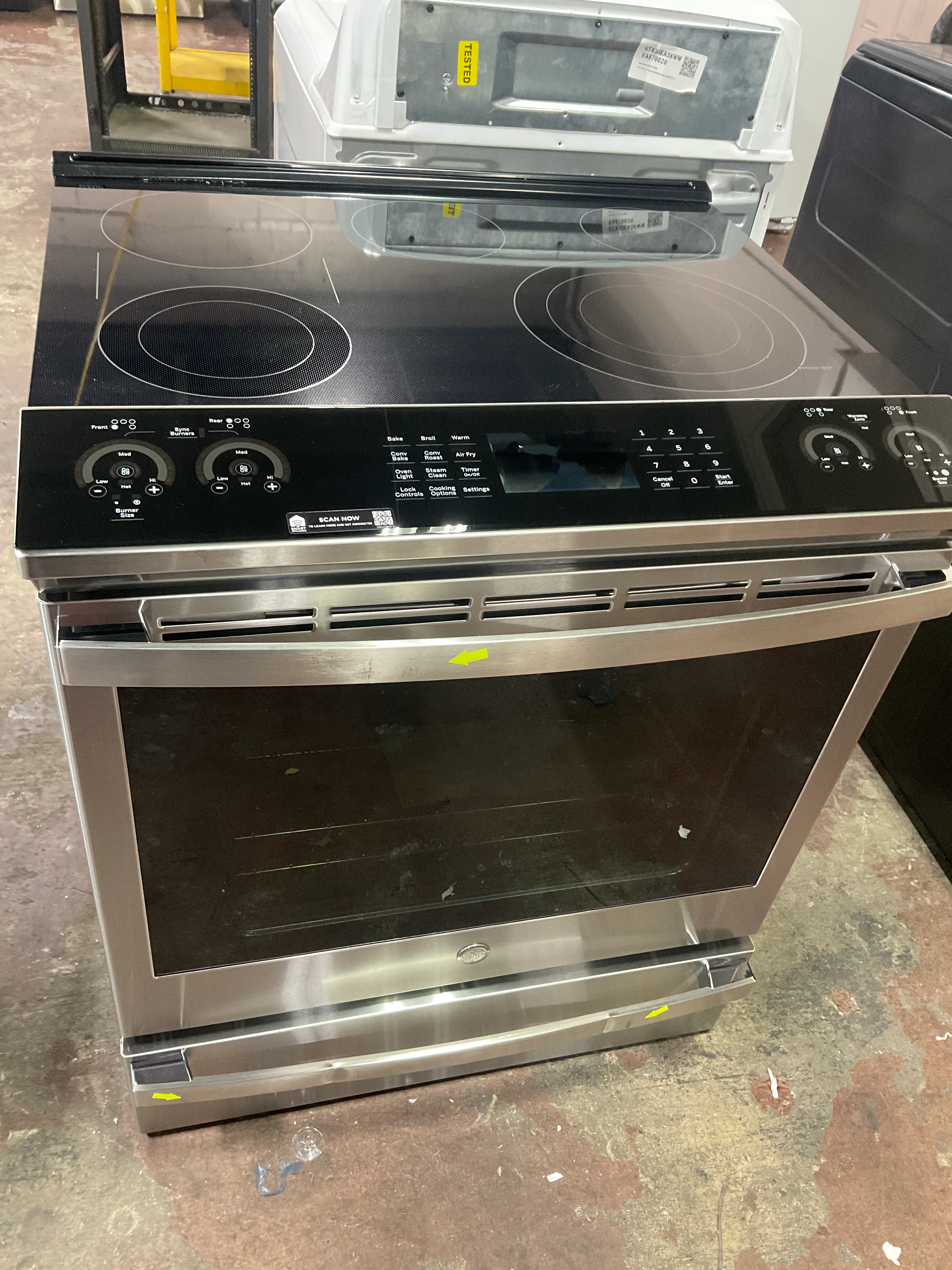 GE Profile™ 30" Smart Slide-In Electric Convection Fingerprint Resistant Range with No Preheat Air Fry - Image 16